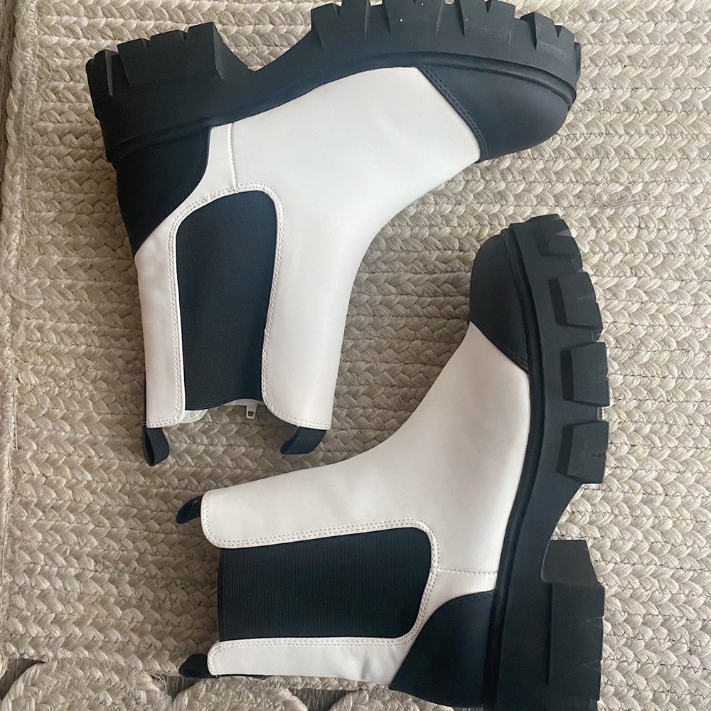White & Black Women's Devan Winter Boots - A New Day